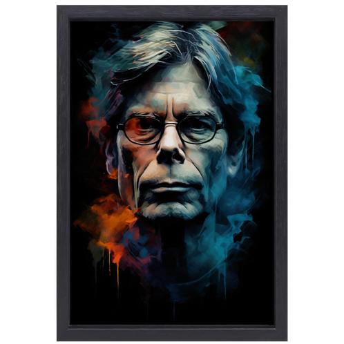 Stephen King canvas + baklijst 50x70cm, Huis en Inrichting, Woonaccessoires | Schilderijen, Tekeningen en Foto's, Nieuw, Print