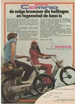 Retro reclame 1978 Honda Camino brommer ook met tegenwind, Verzenden, Overige typen
