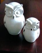 Twee keramieken uilen, Ophalen of Verzenden