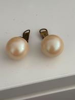 Vintage parels clips  oorbellen groot, Sieraden, Tassen en Uiterlijk, Oorbellen, Ophalen of Verzenden, Zo goed als nieuw, Overige materialen