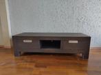 Televisiemeubel, donkerbruin hout, Ophalen, Gebruikt, 150 tot 200 cm, Minder dan 100 cm