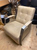 fauteuil met armleuning, Huis en Inrichting, Ophalen, Gebruikt, 75 tot 100 cm, Metaal
