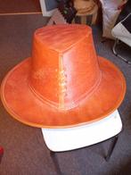 Mooie leren hoed in goede staat, Kleding | Heren, Ophalen of Verzenden
