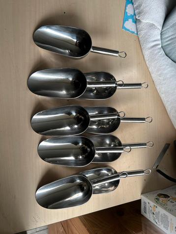 Nieuwe RVS Scheppen - Set van 9 beschikbaar voor biedingen