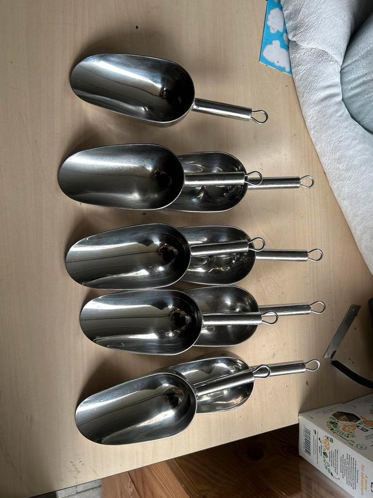 Nieuwe RVS Scheppen - Set van 9, Huis en Inrichting, Keuken | Keukenbenodigdheden, Ophalen of Verzenden