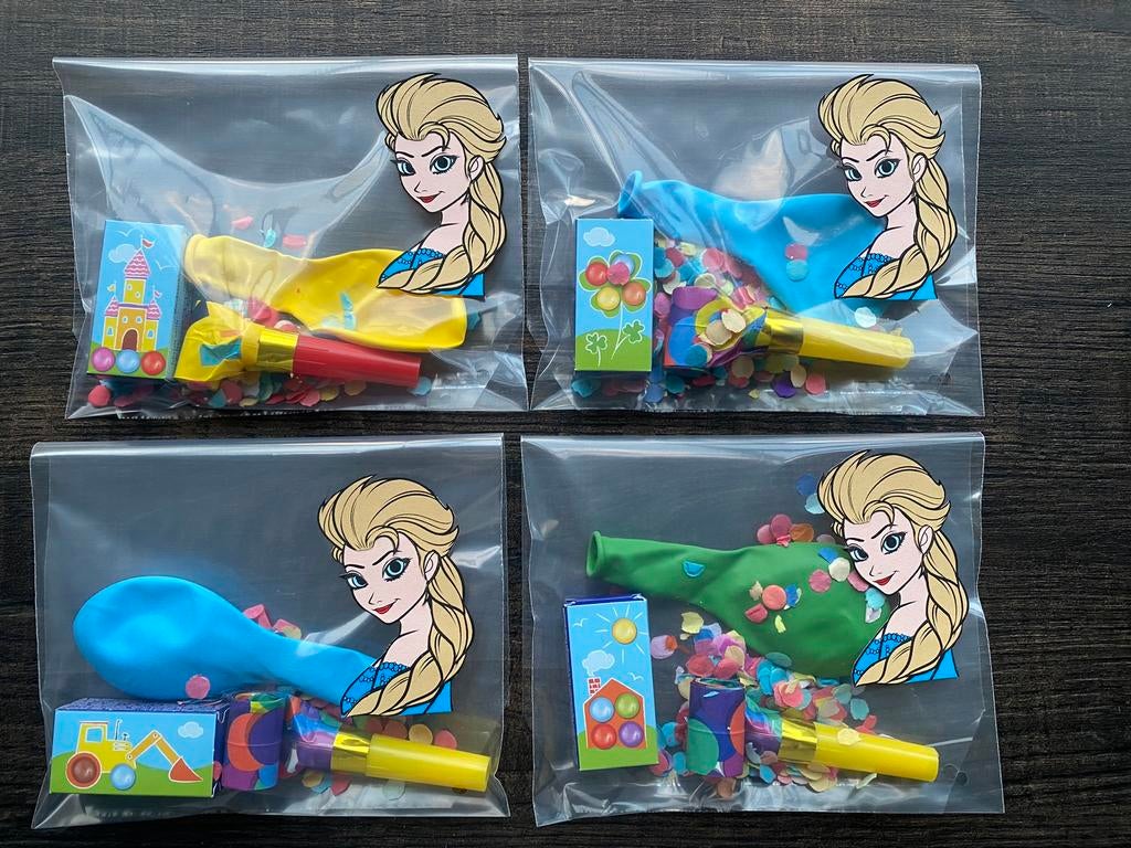 Elsa voor traktatie, versiering of (naam)slingers, Ophalen of Verzenden, Nieuw, Versiering, Verjaardag