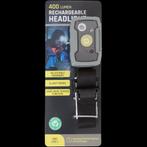 Oplaadbare hoofdlamp  400 lumen, Ophalen, Nieuw, Accu