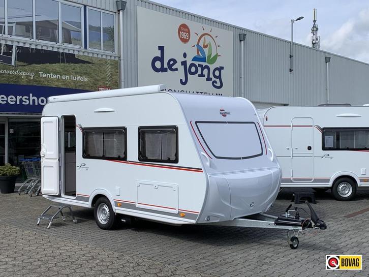 Bürstner Premio Life 425 TS - Mover - Thule luifel, Caravans en Kamperen, Caravans, tot en met 3, 750 - 1000 kg, Treinzit, Bürstner