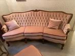 Nieuw gestoffeerd vintage barok bankstel roze mohair velours, Ophalen of Verzenden
