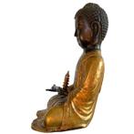 Bronzen Amitabha Boeddha, originele stupa en kristal–Lot 189, Ophalen of Verzenden