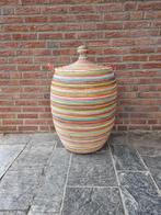 Afrikaanse zeegras wasmand opbergmand handgemaakt in Senegal, Ophalen of Verzenden, Nieuw, Rond, Riet