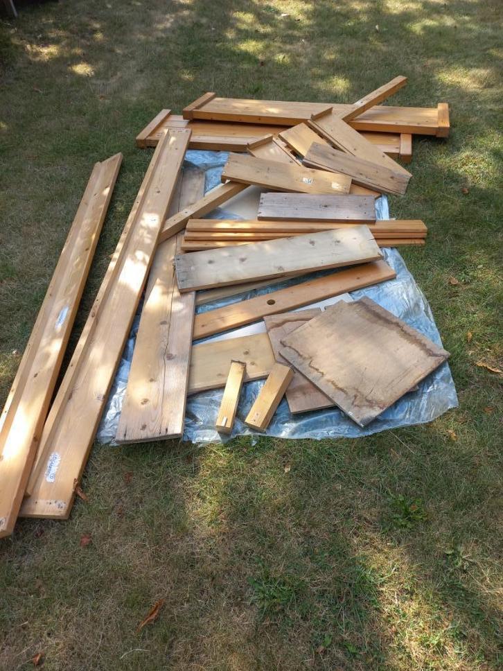 Restanten hout-MDF-boardplaat, Doe-het-zelf en Verbouw, Hout en Planken, Zo goed als nieuw, Plank, Overige houtsoorten, Minder dan 200 cm