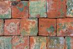 Antieke groen versleten estrikken / plavuizen 21x21 60M2