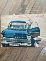 Ford Taunus 17M Brochure - 1959, Gelezen, Ford, Ophalen of Verzenden, Ford