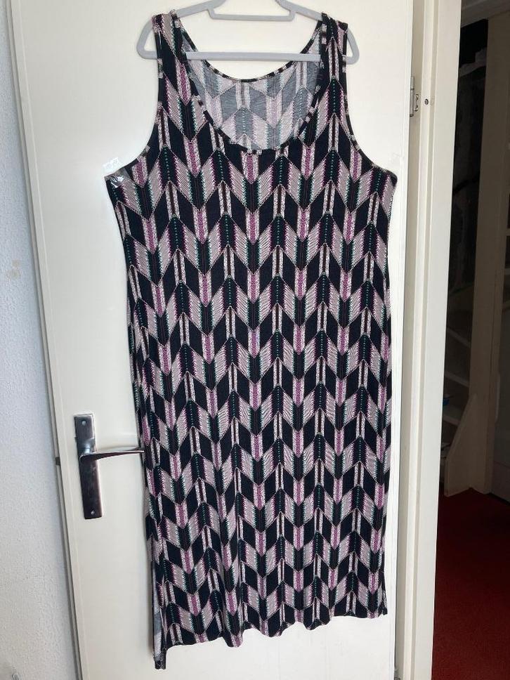 Maxi jurk viscose grafisch etnisch patroon maat 50 - 52, Kleding | Dames, Jurken, Gedragen, Maat 46/48 (XL) of groter, Overige kleuren