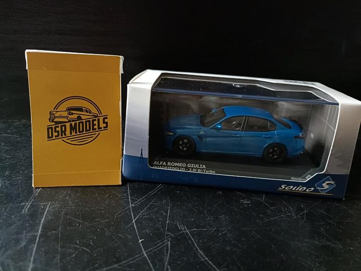 1:43 Alfa Romeo Giulia BI Turbo, Hobby en Vrije tijd, Modelauto's | 1:43, Nieuw, Auto, Solido, Ophalen of Verzenden