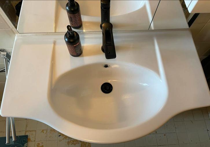 Badkamer meubel Badkamermeubelset - Wit Hoogglans 1 jaar oud, Huis en Inrichting, Badkamer | Badkamermeubels, Zo goed als nieuw