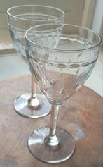 Kristallen Wijnglazen - Vintage Stijl, Antiek en Kunst, Antiek | Glas en Kristal, Ophalen of Verzenden