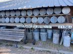 zinken vuilnisemmer, Doe-het-zelf en Verbouw, Dakpannen en Dakbedekking, Ophalen of Verzenden, Gebruikt