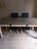 Houten eettafel, grenen eettafel, Ophalen, Gebruikt, 50 tot 100 cm, Vijf personen of meer