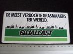 sticker qualcast logo meest verkochte grasmaaiers ter wereld, Verzenden, Zo goed als nieuw, Merk