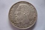 belgie zilveren munt leopold II 5 frank 1874, Zilver, Ophalen of Verzenden, Losse munt, Zilver