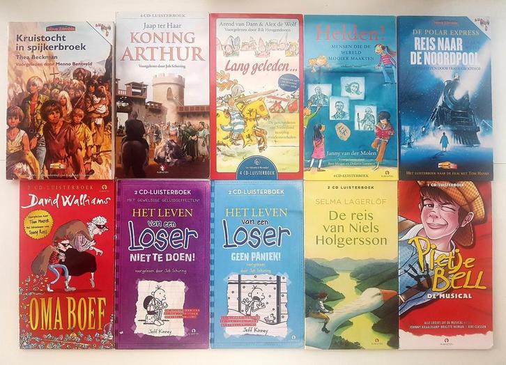 10x Luisterboek Kinderen Jongens set 6+ | In 1 koop €30, Boeken, Luisterboeken, Cd, Kind, Ophalen of Verzenden