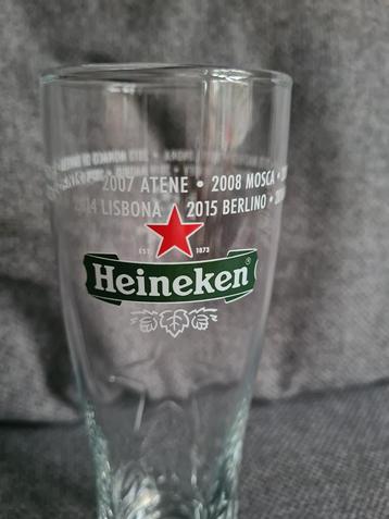 Heineken Champions League glas M20 Italië  beschikbaar voor biedingen
