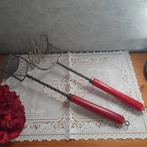 2 Oude stampers rood houten handvat, Antiek en Kunst, Ophalen of Verzenden