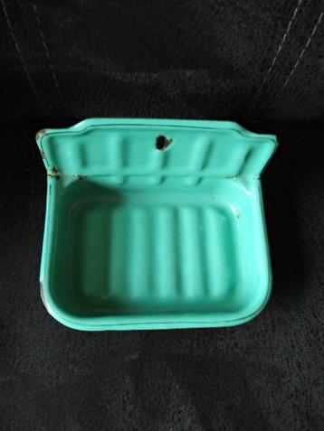 Zeepbakje mintgroen emaille beschikbaar voor biedingen