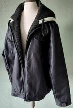 Warme nette zwart gevoerde jas met capuchon., Kleding | Heren, Zwart, Maat 56/58 (XL), Ophalen of Verzenden, Clockhouse