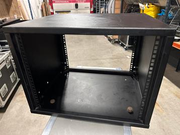 19 inch rack - 8U - Zwart Metaal beschikbaar voor biedingen