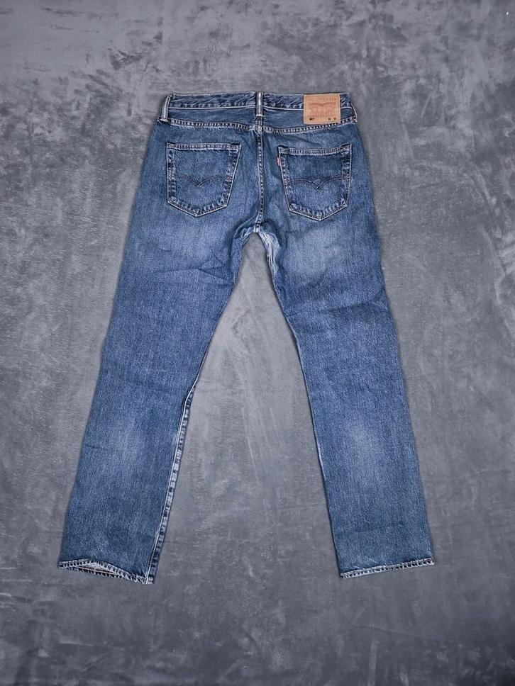 Levi's 501 Broek W33 L32 Denim Blauw Straight Fit Jeans, Kleding | Heren, Spijkerbroeken en Jeans, Zo goed als nieuw, W33 - W34 (confectie 48/50)