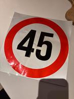 45 km Sticker - Groot & Reflecterend, Ophalen of Verzenden