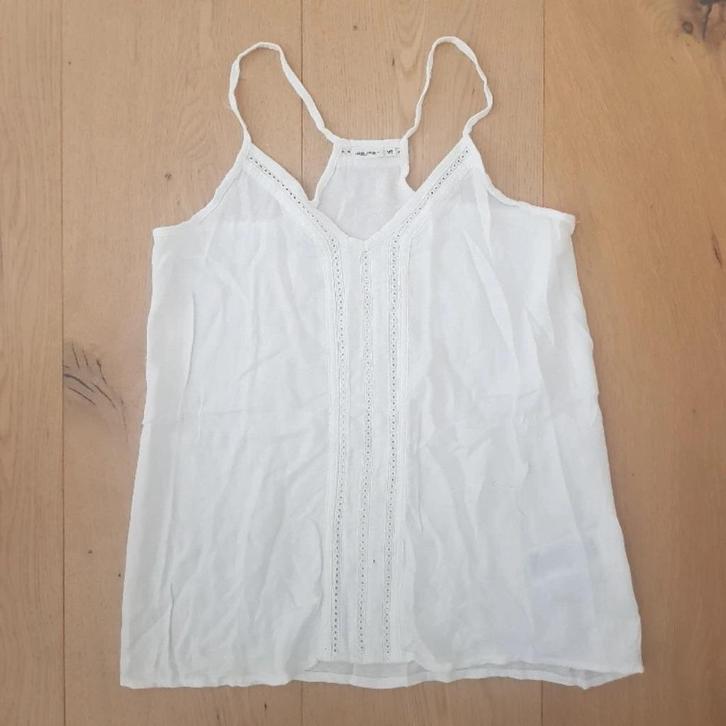 Leuke top van Object, Kleding | Dames, Tops, Zo goed als nieuw, Maat 36 (S), Wit, Zonder mouw, Ophalen of Verzenden