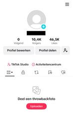 TikTok Account 10K Volgers, Eén persoon