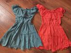 Tweeling meisjes zomer jurkjes van Mayoral maat 134., Ophalen of Verzenden, Zo goed als nieuw, Kleding