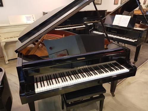 Duitse vleugel C. Sauter 180, zwart glans .Renner mechaniek, Muziek en Instrumenten, Piano's, Gebruikt, Vleugel, Zwart, Hoogglans