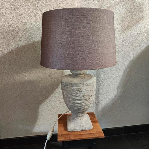 Landelijke tafellamp, Huis en Inrichting, Lampen | Tafellampen, Zo goed als nieuw, Minder dan 50 cm, Ophalen of Verzenden