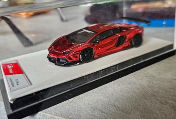 1:64 Liberty Walk Wide Body Lamborghini LP700 chrome red beschikbaar voor biedingen