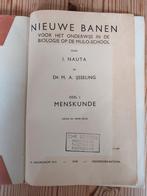 Antiek schoolboek, biologie, menskunde, Gelezen, Nauta IJsseling, Biologie, Ophalen of Verzenden