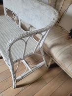 Vintage Frans rieten bankje, Ophalen