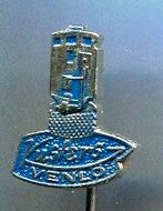 Kusters Venlo verwarming zilverkl speldje ( M_044 ), Verzamelen, Verzenden, Zo goed als nieuw, Merk, Speldje of Pin