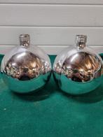 -	Flessen kogel model zilver glas, Ophalen of Verzenden, 'T Olde Gre-j, Info@toldegrej.nl, Endepoelstraat 20f Didam