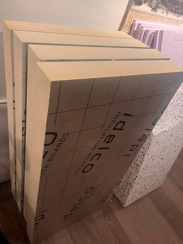 Resten isolatie materiaal, Doe-het-zelf en Verbouw, Isolatie en Afdichting, Zo goed als nieuw, Hardschuim (Pir), 8 tot 12 cm, Minder dan 5 m²