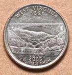 Amerika - 25 cent 2005 - West Virginia - circulated, Postzegels en Munten, Munten | Amerika, Verzenden, Noord-Amerika, Losse munt