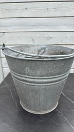 Zinken emmer oud model, Tuin en Terras, Gebruikt, Minder dan 30 cm, Minder dan 60 cm, Rond