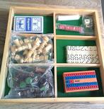 Nieuwe houten spellendoos schaken,backgammon,domino,cribbag, Ophalen of Verzenden, Zo goed als nieuw