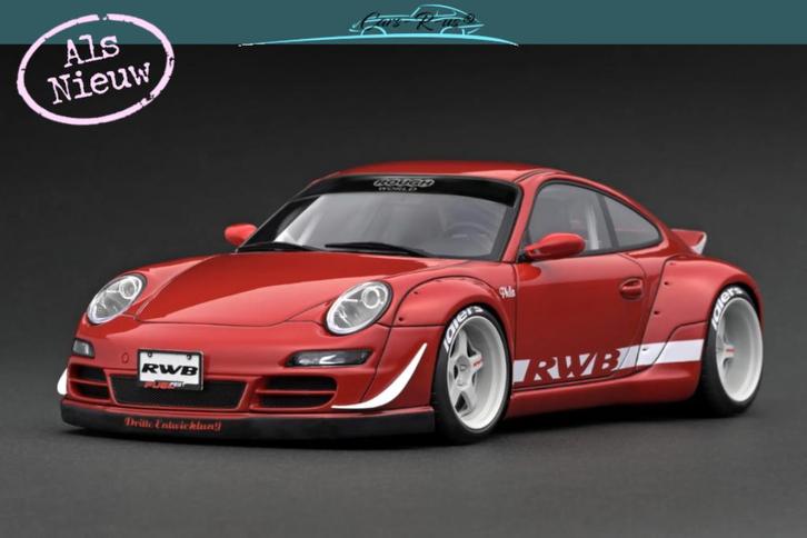 IGNITION 1:18 Porsche Rwb 997 red 3248, Hobby en Vrije tijd, Modelauto's | 1:18, Zo goed als nieuw, Auto, Overige merken, Verzenden