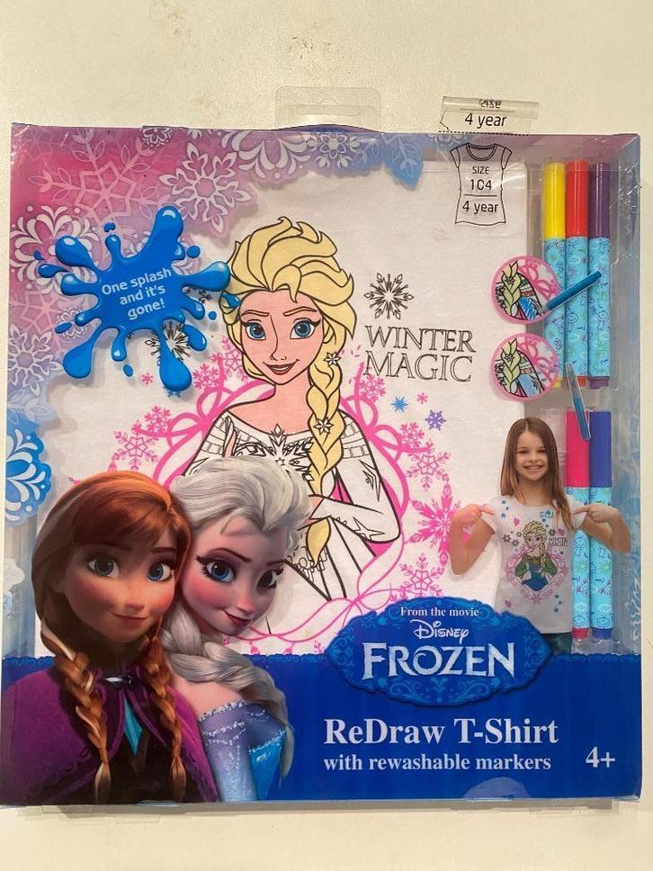 Frozen teken T-shirt., Kinderen en Baby's, Kinderkleding | Maat 104, Nieuw, Meisje, Shirt of Longsleeve, Ophalen of Verzenden